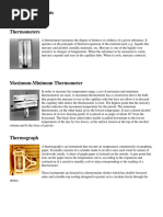 Weather Instruments Temperature Thermometers