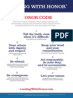 The Honor Code 7 Core Behaviors LE