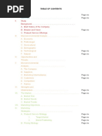 II. Study Background .. A. Brief History of The Company B. Mission and Vision C. Product/ Service Offerings