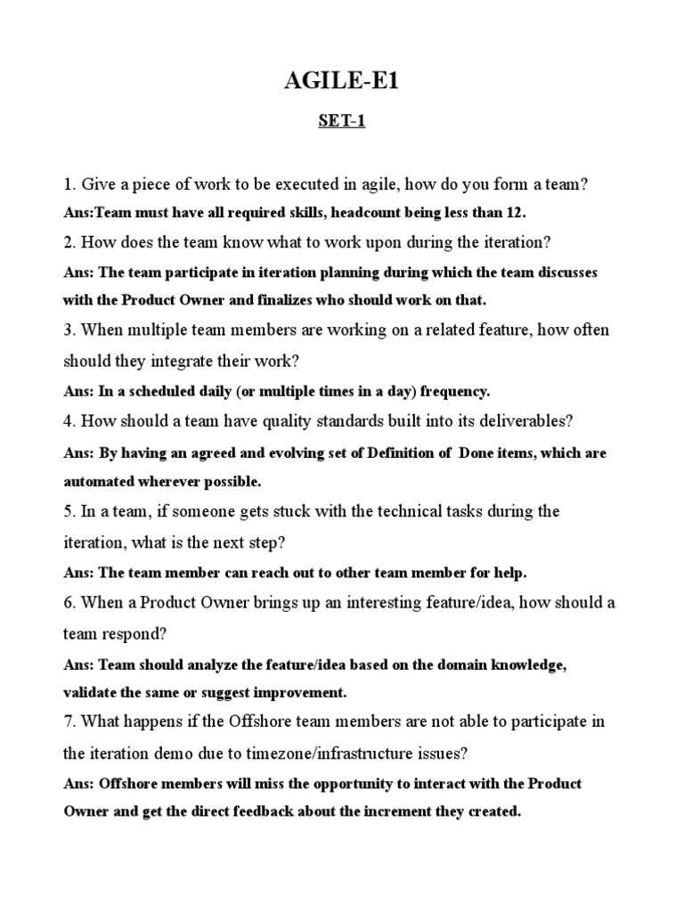 Agile E1 Pdf Agile Software Development Scrum Software Development