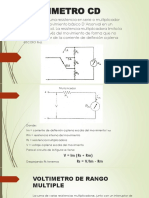 Voltímetro CD: Resistencia multiplicadora