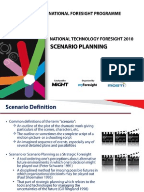 Scenario Planning Scenario Planning Forecasting