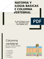 Anatomia y Semiologia de Columna Vertebral