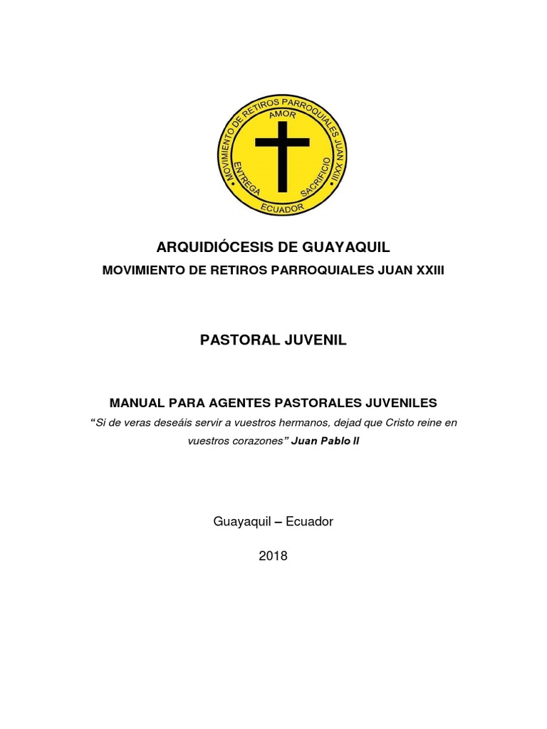 Manual de Pastoral Juvenil en Guayaquil | PDF | eucaristía | Iglesia ...