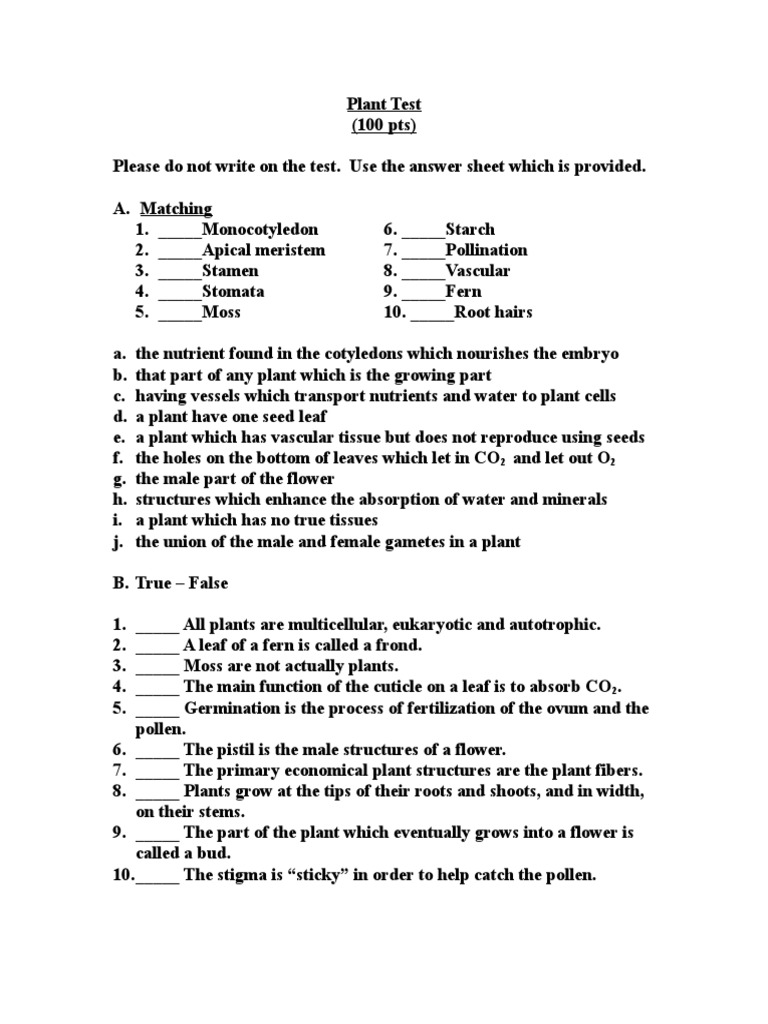 Understanding Plant Structures and Functions A Comprehensive Plant