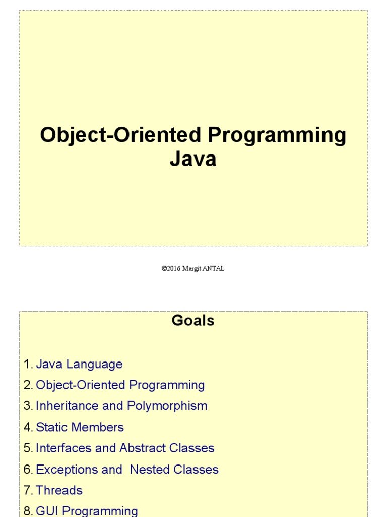 Oop Java | PDF | Java (Programming Language) | Constructor (Object ...