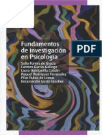 Fontes de Gracia. Fundamentos de Investigación en Psicología PDF