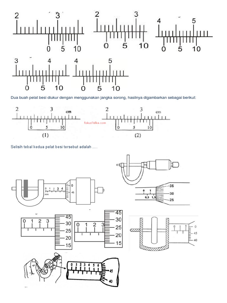 Pertemuan 3 Soal Mikrometer Sekrup Dan Jangka Sorong | PDF