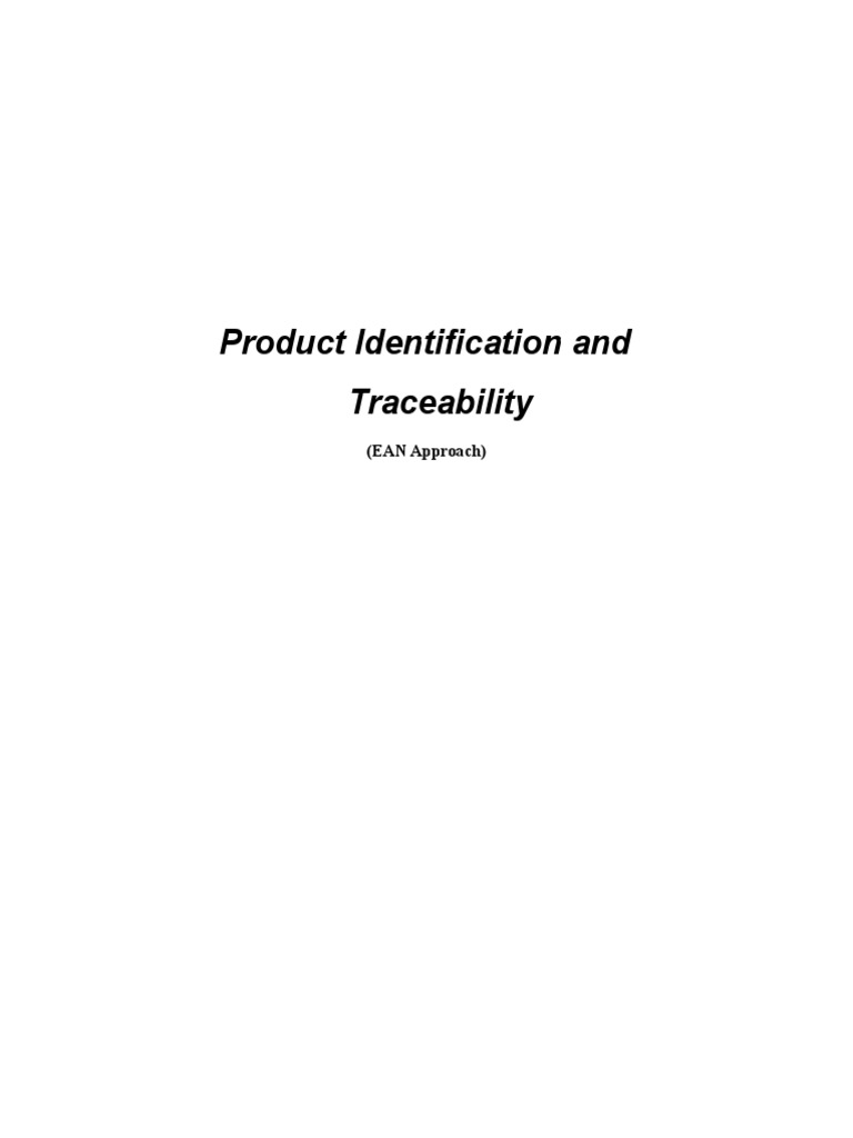 EAN-Based Product Traceability Guide | PDF | Barcode | Image Scanner