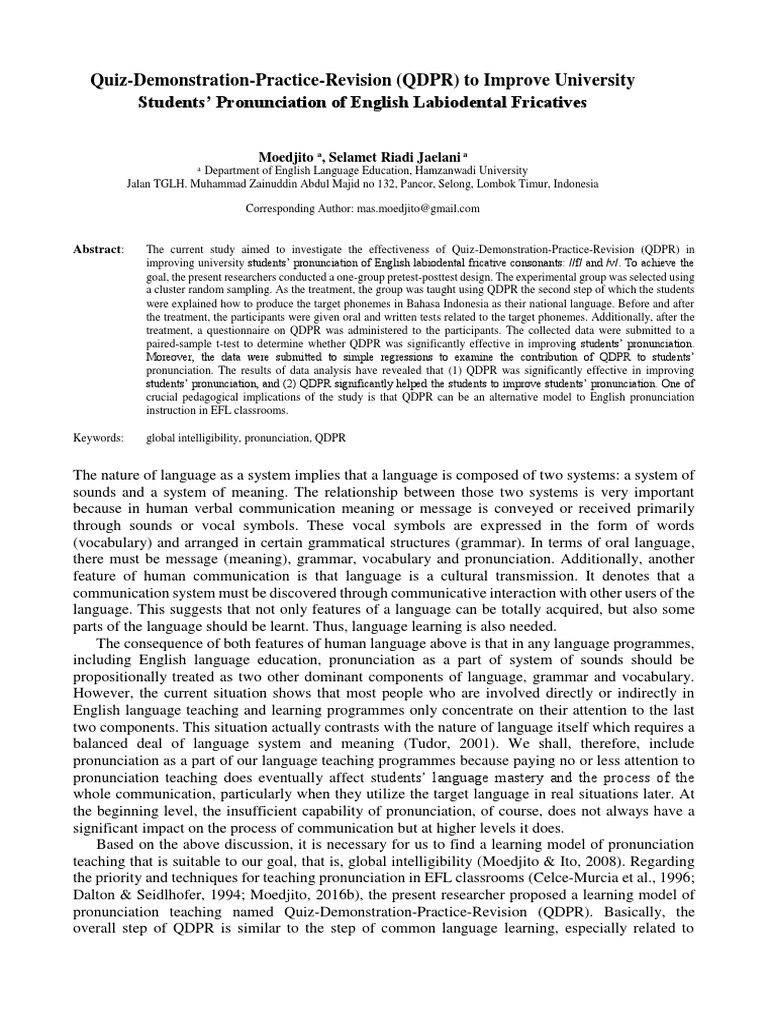 Template Full Paper | PDF | Correlation And Dependence | English As A ...