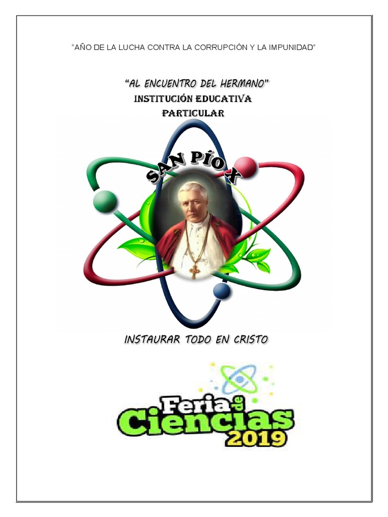 Fotocheck Feria de Ciencias 2019 | PDF | Educación primaria | Science