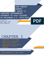 Effects of Online Gaming Towards The Academic Performance of Grade 12 Computer Programming Students of Aclc College OF TACLOBAN S.Y. 2019-2020