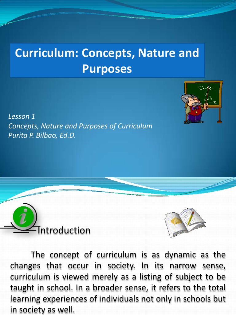 Curriculum Concepts and Purposes Explained | PDF | Curriculum ...