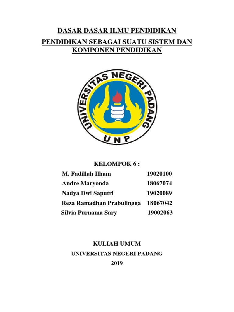 Makalah Dasar Dasar Ilmu Pendidikan | PDF | Karier & Perkembangan