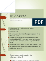 WHODAS 2.0 evaluación discapacidad 36 items