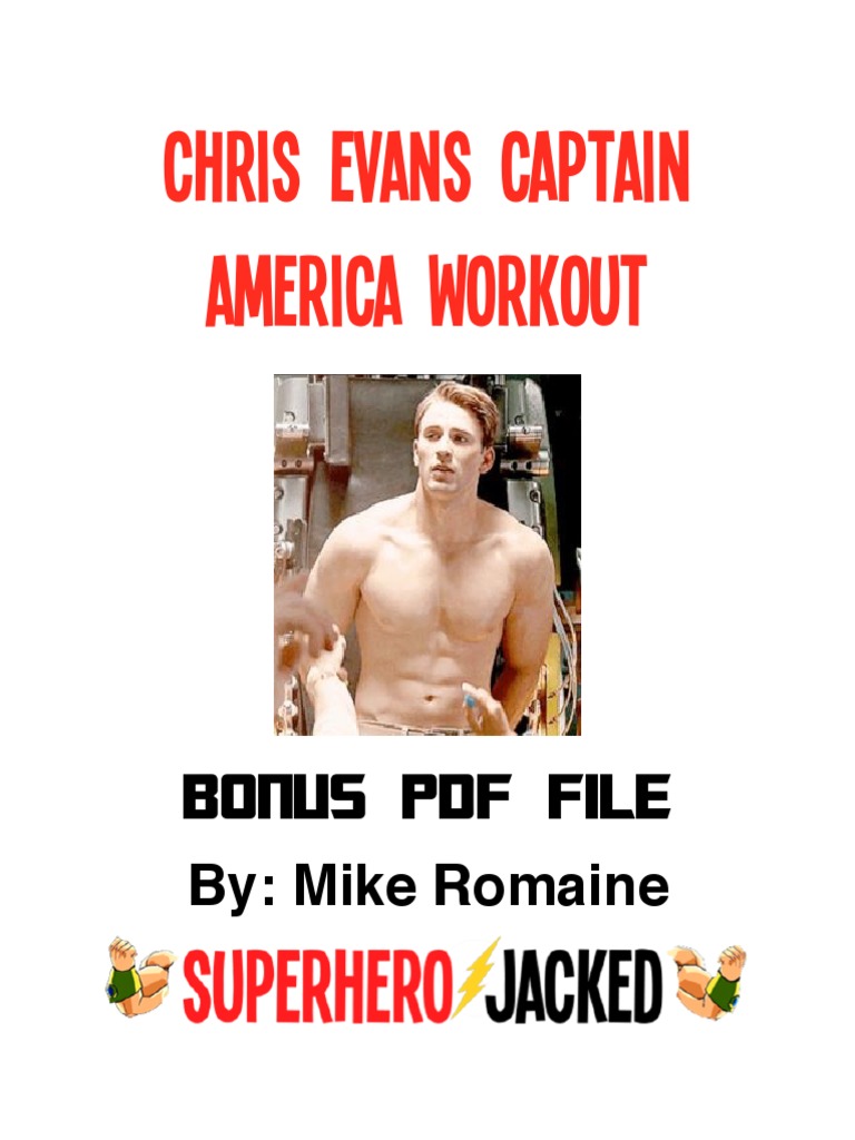 Chris Evans Captain America Workout Bonus PDF PDF