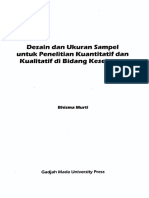 Desain Dan Ukuran Sampel Untuk Penelitian Kuantitatif Dan Kualitatif Di Bidang Kesehatan