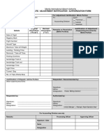 Dispute / Adjustment Notification / Authorization Form: Manila International Airport Authority