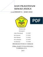 LAPORAN PRAKTIKUM FARMASI FISIKA Bobot J