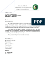 University of Makati students request interview with Taguig City Brgy Captain