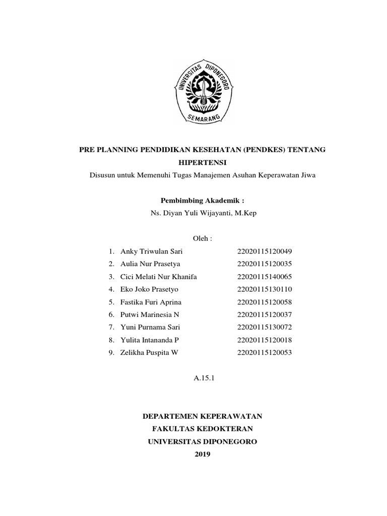 Pre Planning Sehat Jiwa Lansia PDF