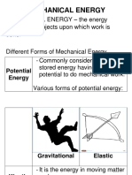 Mechanical Energy IMs