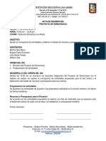 2 Acta Proyecto de 11 de Enero