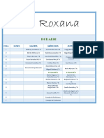 Horario ROXANA