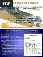 Evapotranspiracion Potencial y Real Final Verano