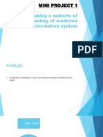 Making A Website of Marketing of Medicine Using Information System