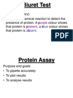 Biuret Test For Proteins