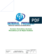 Psg-002 Aciones Correctivas Acc Preventivas Mejora