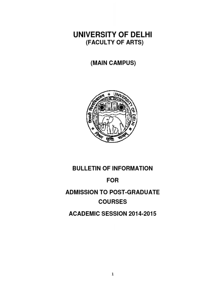University of Delhi University of Delhi University of Delhi PDF