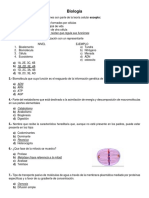 Cuestionario Biologia