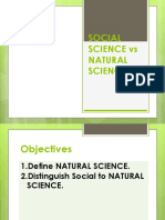 Social Science Vs Natural Science