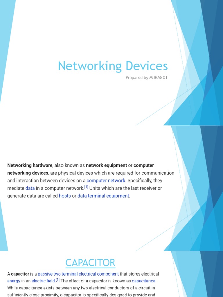 Overview of Networking Devices and Types | PDF