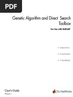 Genetic Algorithm and Direct Search Toolbox: User's Guide