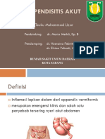 Appendisitis Akut (Presentasi Laporan Kasus Internship) - Dr. Teuku Muhammad Lizar