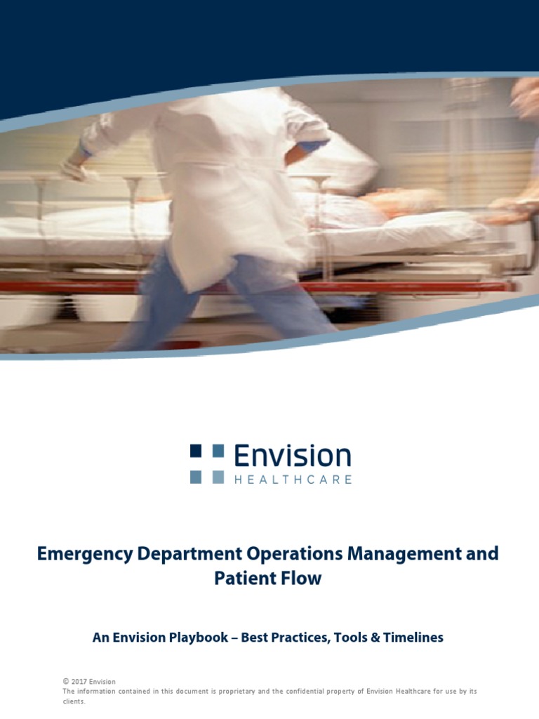 ED Operations Management and Patient Flow Playbook and Toolkit | PDF |  Emergency Department | Health Care
