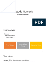 Metode Numerik: Pertemuan 5, Minggu Ke-3