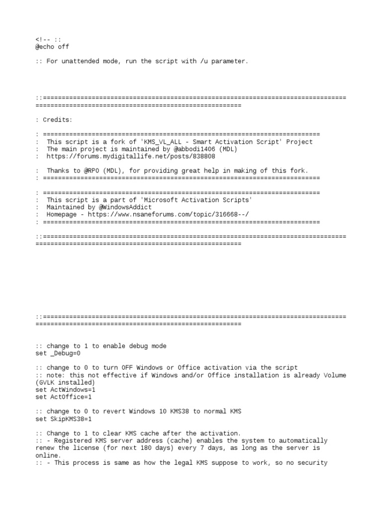 KMS Activation PDF Windows Registry Microsoft Office