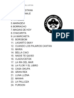 Lista N 4 La Fanfarria Del Capitan - Tour 2019