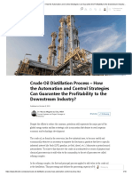 Crude Oil Distillation Process – How the Automation and Control Strategies Can Guarantee the Profitability to the Downstream Industry_ _ LinkedIn