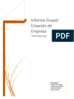 Informe Grupal Creación de Empresa