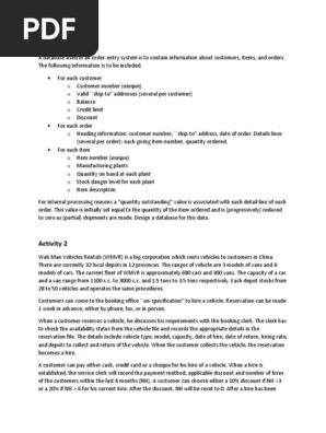 Activities for Normalization