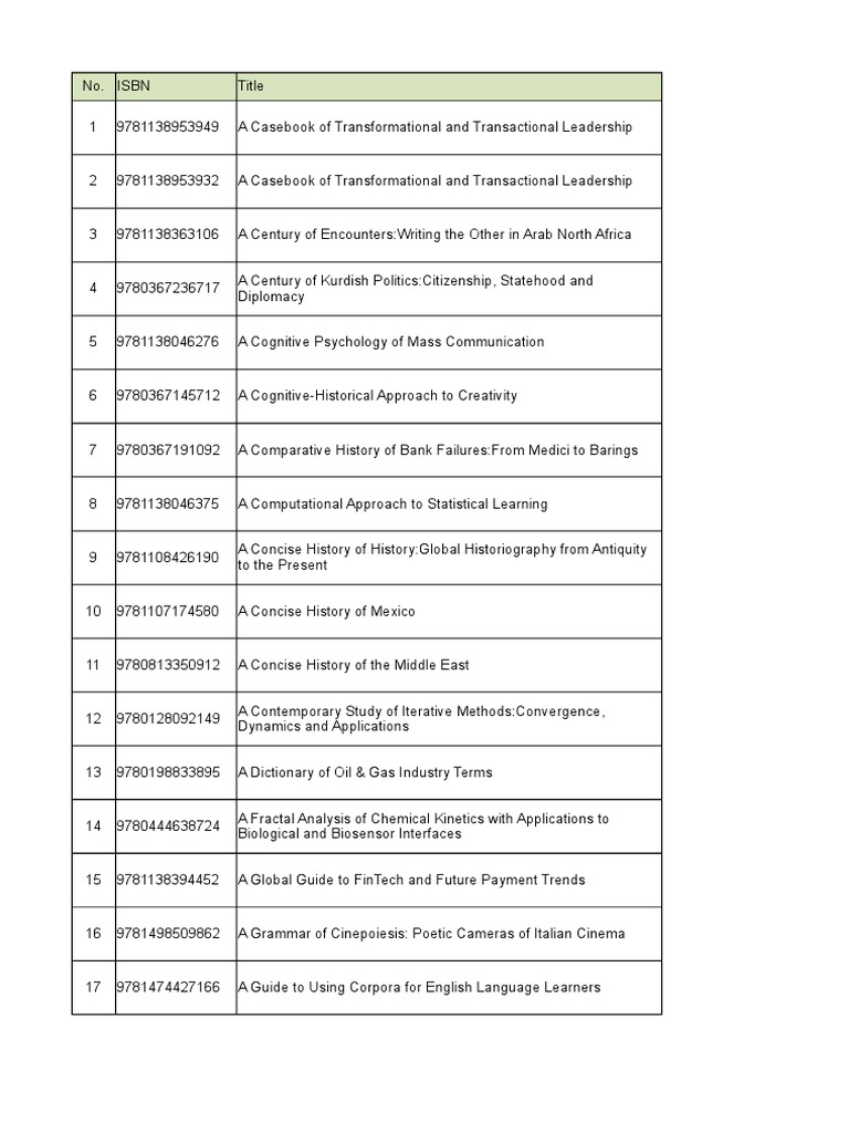 Book List Book Exhibition Oct 2019 Data Analysis Social
