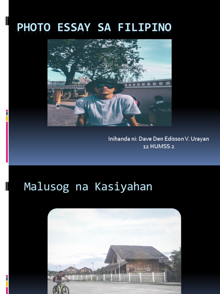 Photo Essay Sa Filipino | PDF
