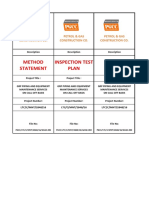 MTC Inspection Test Plan Method Statement