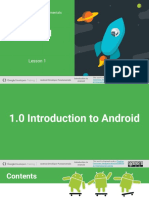 1.0 Introduction To Android