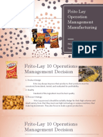 Frito Lay Operation Management Manufacturing: Dimyati Muaadz Mubaarok Panji Akbar Gunawan